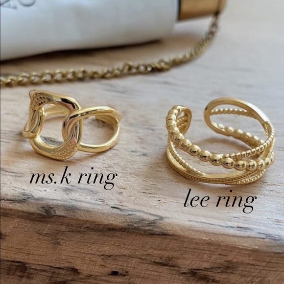 Lee Ring Adjustable | 14k Gold Plated - Picture 4 of 4